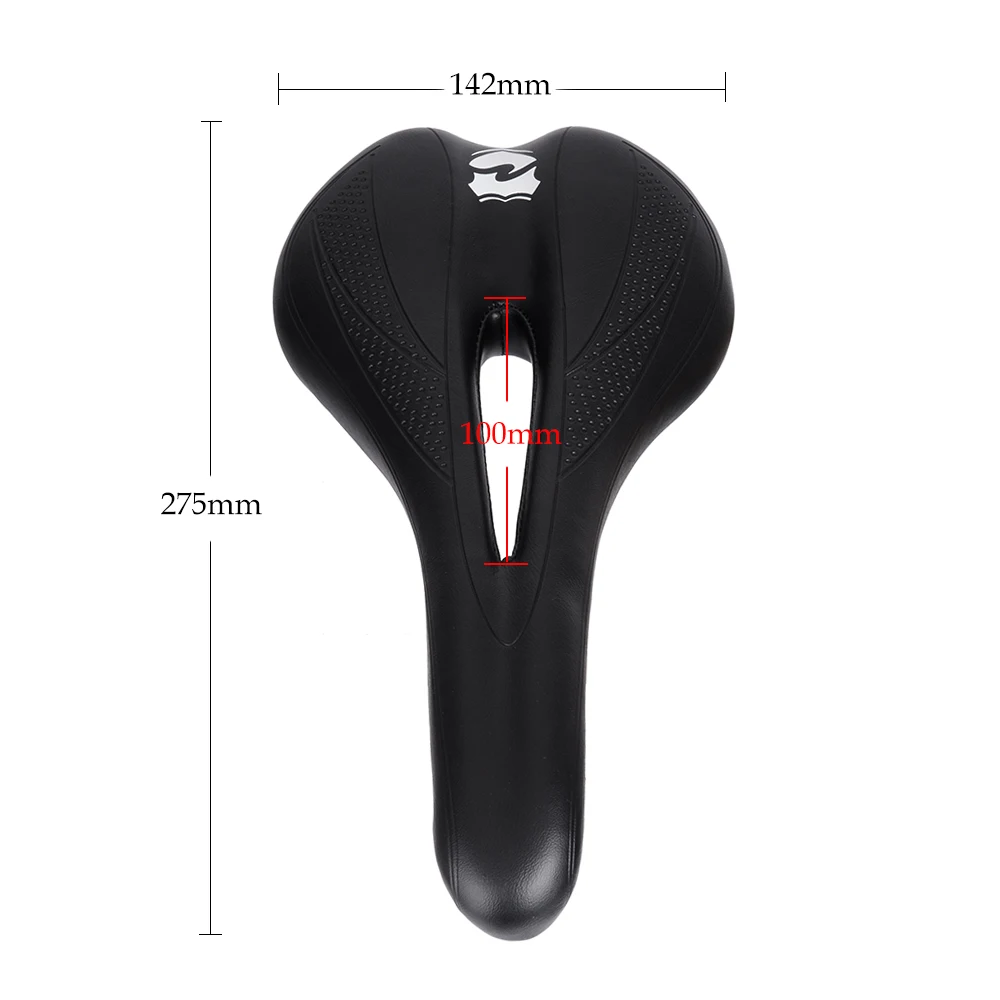 ZTTO Soft MTB Road Bike Seat Pain-Relief Thicken PU Leather Comfortable Bicycle Saddle Bicycle Parts