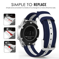 For Samsung Gear S3 Classic/ Frontier Watchband 22mm Watch Band for Xiaomi Huami Amazfit 2/2S Stratos Strap Replacement Bracelet