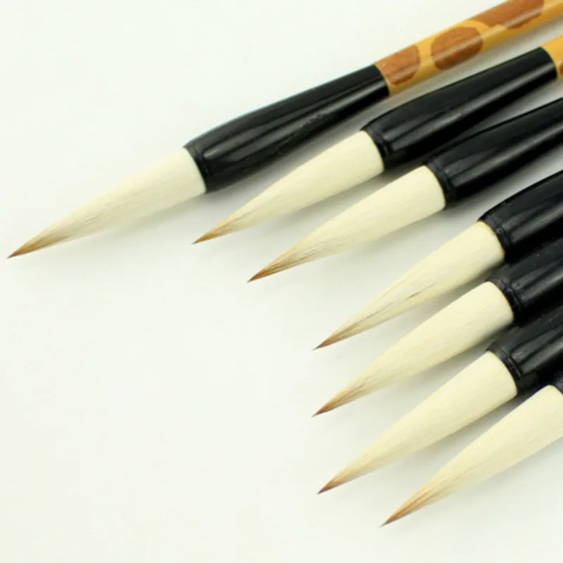 

5pcs/set Chinese Traditional Calligraphy Brush Pen Woolen and Weasel Multiple Hairs Writing Brushes Chinese Painting Brushes Pen