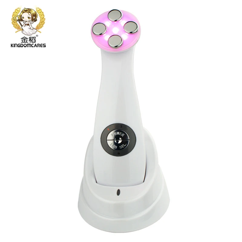 Mesoterapia electroporación RF radiofrecuencia máquina de rejuvenecimiento Facial LED fotones cuidado de la piel estiramiento Facial apretar masajeador