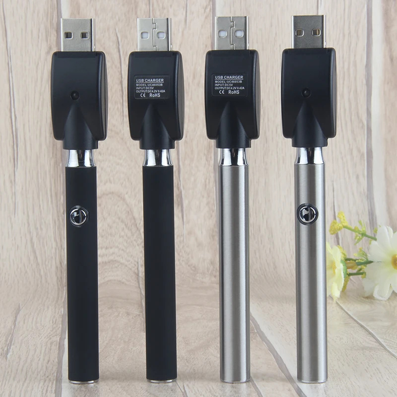 Button adjust voltage battery 350mah 510 thread LO preheat O pen vape e cig batterie  O-pen vapen ego UGO evod battery fit  ce3