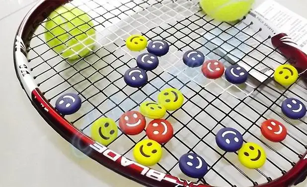 Amortiguador de raqueta de Tenis, 5 piezas, amortiguador para reducir la vibración de la raqueta de tenis, pulsera profesional