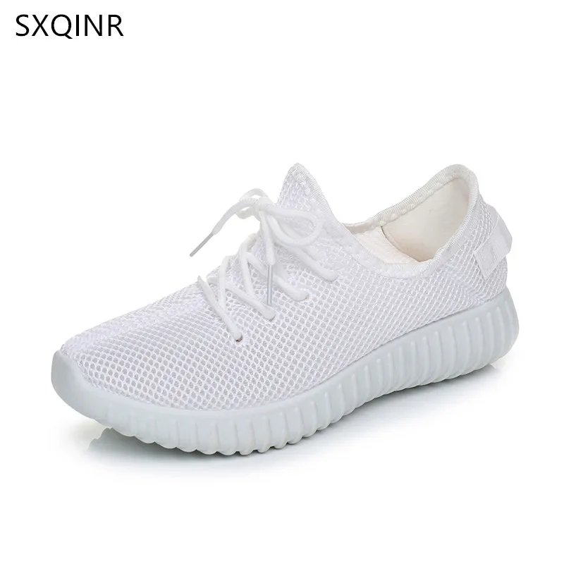 Women Casual Shoes Summer 2020 White Mesh Candy Colors Flats Shoes Woman Fashion Breathable Soft Women Sneakers