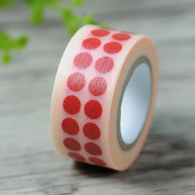 Free shipping Beautiful  masking  washi  tape/20mm*10m*2rolls red  dot masking washi tape