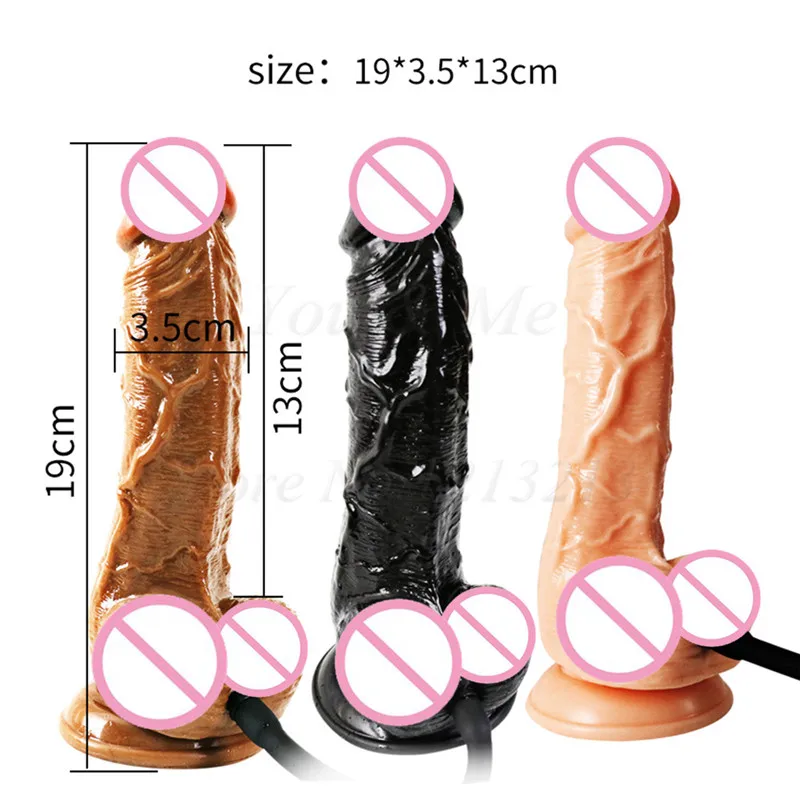 Huge Inflatable Dildo Pump Inflatab Penis Artificial Big Soft Realistic Dildo Suction Cup Clitoris stimulation Sex Toy For Women