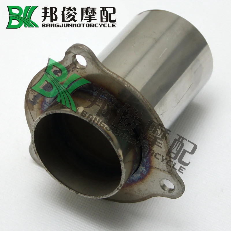 Motorcycle 400cc general refires wrs stainless steel exhaust pipe interface 51mm