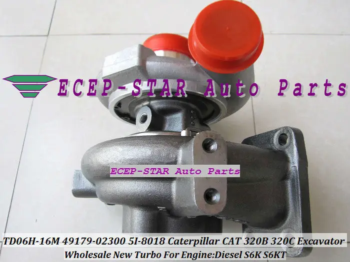 Free Ship TD06 TD06H-16M 49179-02300 49179-02260 5I-8018 Turbo For Caterpillar CAT 320B 320C 320D 323D 320L Excavator S6K S6KT