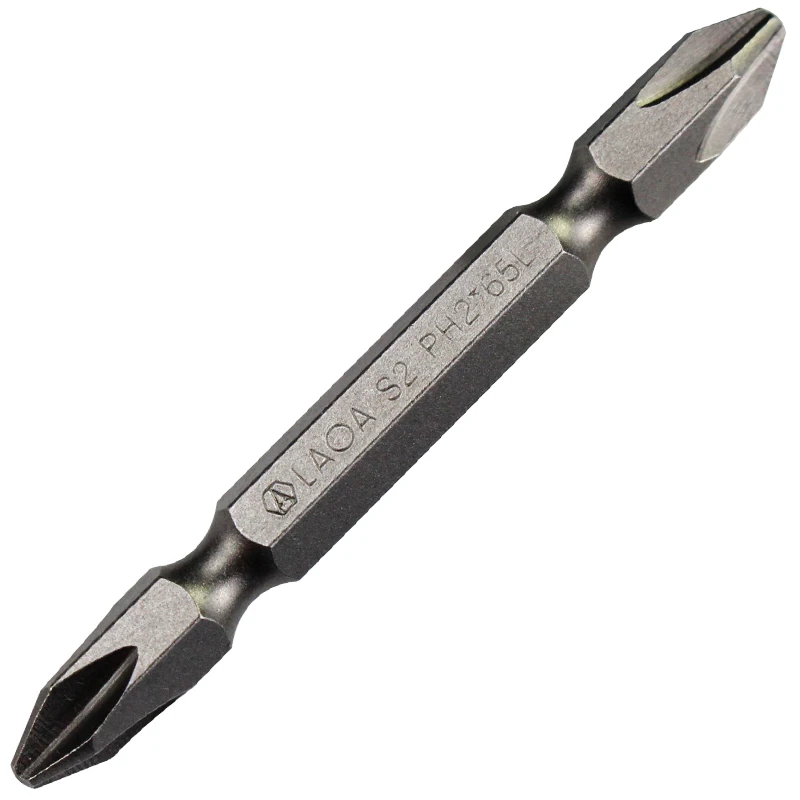 LAOA 10pcs Doppia Testa Cacciavite Bit 65 millimetri Intaglio Cacciavite Phillips PH2 Trapano Elettrico Cacciavite Cacciavite a Testa