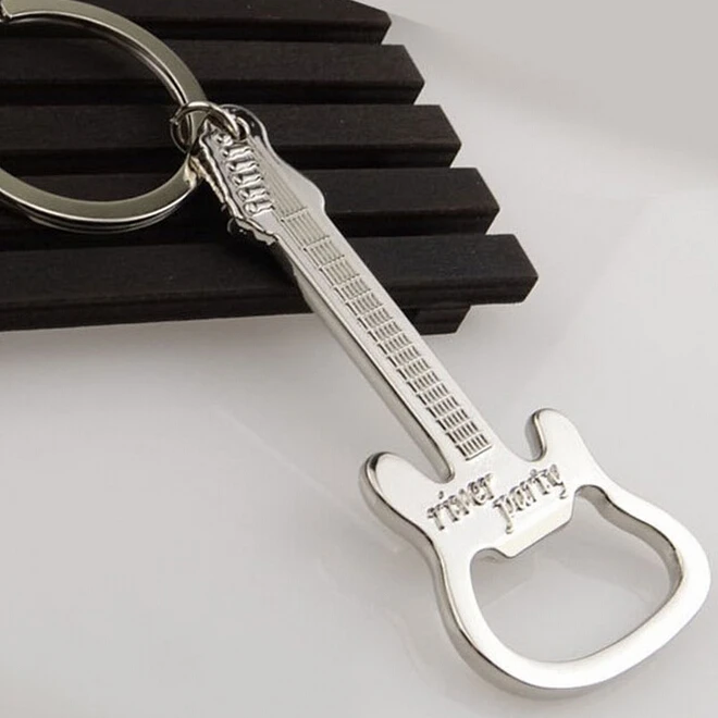 Gift Zinc Alloy beer guitar bottle opener bottle opener keychain keyring key chain key ring ss1284