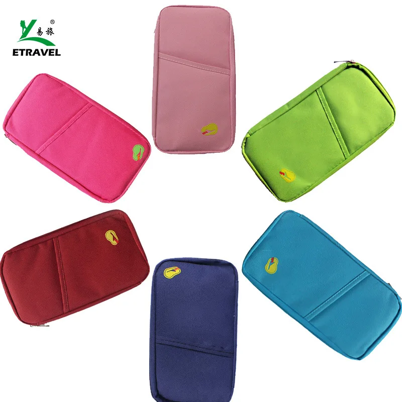 

candy color tour outdoor travel multi-function passport bag wallet travel ticket holder to receive storage bag