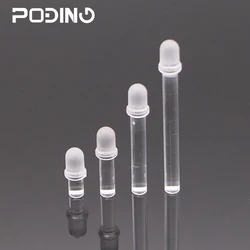 50pcs/lot Poding PCB LED Light Pipe RoHS Dia 5mm Plastic Round Head Light Pipe Guides PLP5-XXX Series