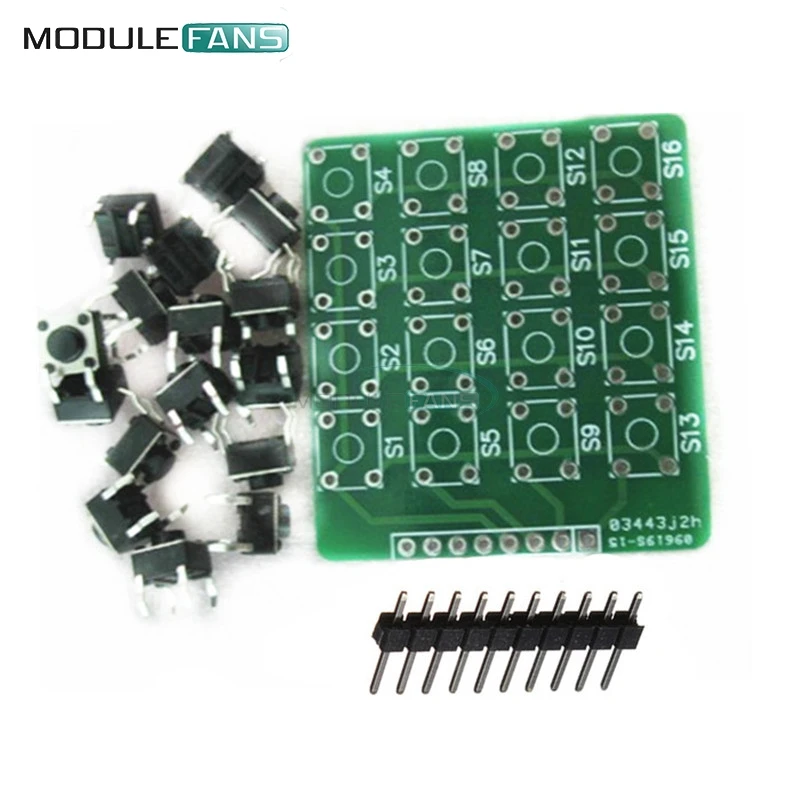 4x4 4*4 Matrix Keypad Keyboard module 16 Botton mcu For Arduino atmel S1/2 Diy Kit Electronic PCB Board Module