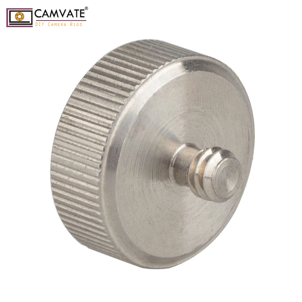 CAMCATE الفولاذ المقاوم للصدأ القياسية تحويل موصل محول مع 3/8 "-16 أنثى إلى 1/4"-20 ذكر للكاميرا و ترايبود و Monopod جديد