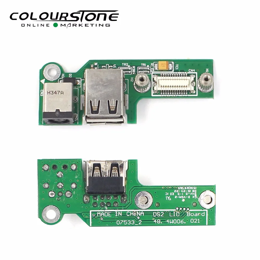 DC Power Jack Board With USB 2.0 Port Original For Dell Inspiron 1525 1526 PP29L 48.4W006.011 48.4W006.021