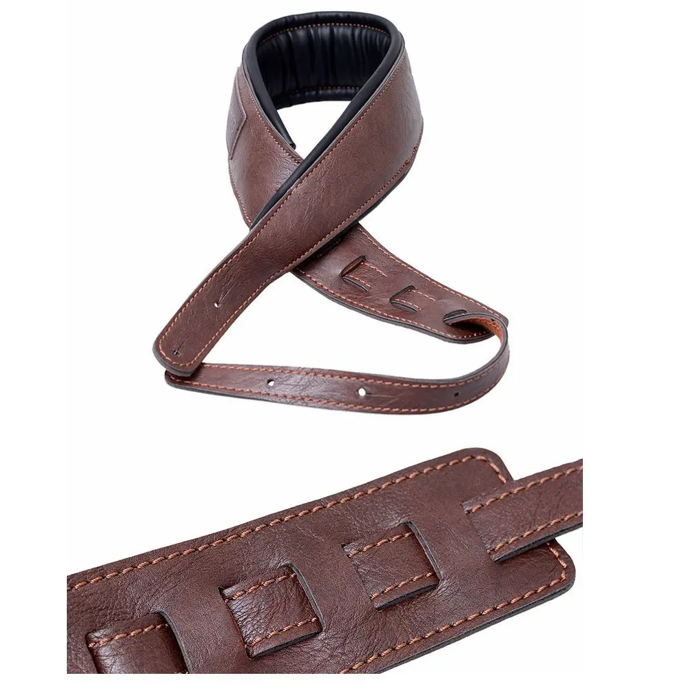 MoonEmbassy Guitar Strap Soft PU Leather Bass Straps with 3.5\