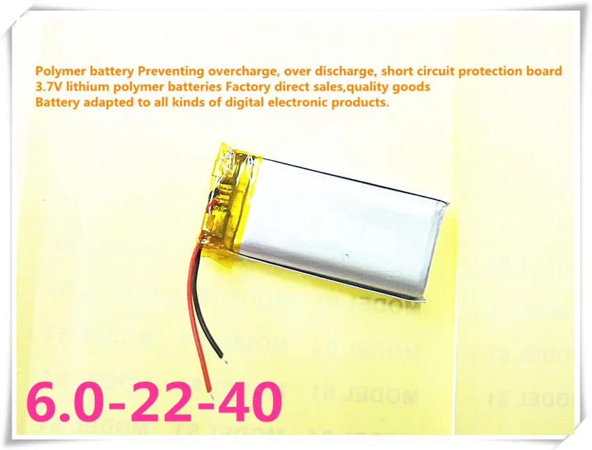 (10pieces/lot)3.7V 602240 470mah lithium-ion polymer battery quality goods quality of CE FCC ROHS certification authority