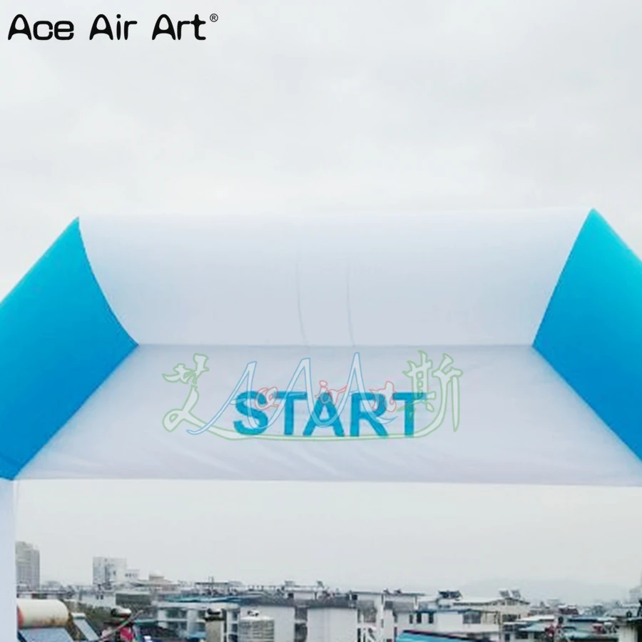 Cor fresca 6x4m esportes atléticos infláveis correndo início acabamento linha arco cerimória torre portão de evento feito por ace air art