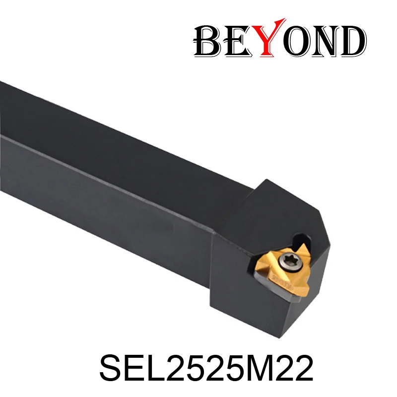 BEYOND SER SEL 25mm SER2525M22 SEL2525M22 Threading Turning Tool Holder for 22ER 22IR Carbide Inserts Lathe Cutter CNC Machine