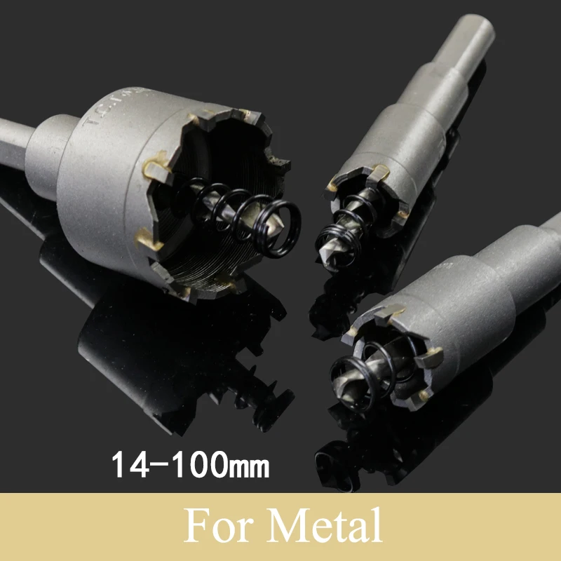 14mm 15mm 16mm 17mm Carbide Alloy Tip Stainless Steel Metal Metalworking Iron AL Brass Power Tool Core Drill Bit Cutter Hole Saw