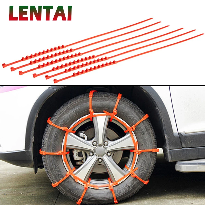 

LENTAI Car Mini Plastic Winter Tyres wheels Snow Chains For Saab honda civic Skoda Octavia A7 A5 Rapid Fabia Yeti Renault Duster