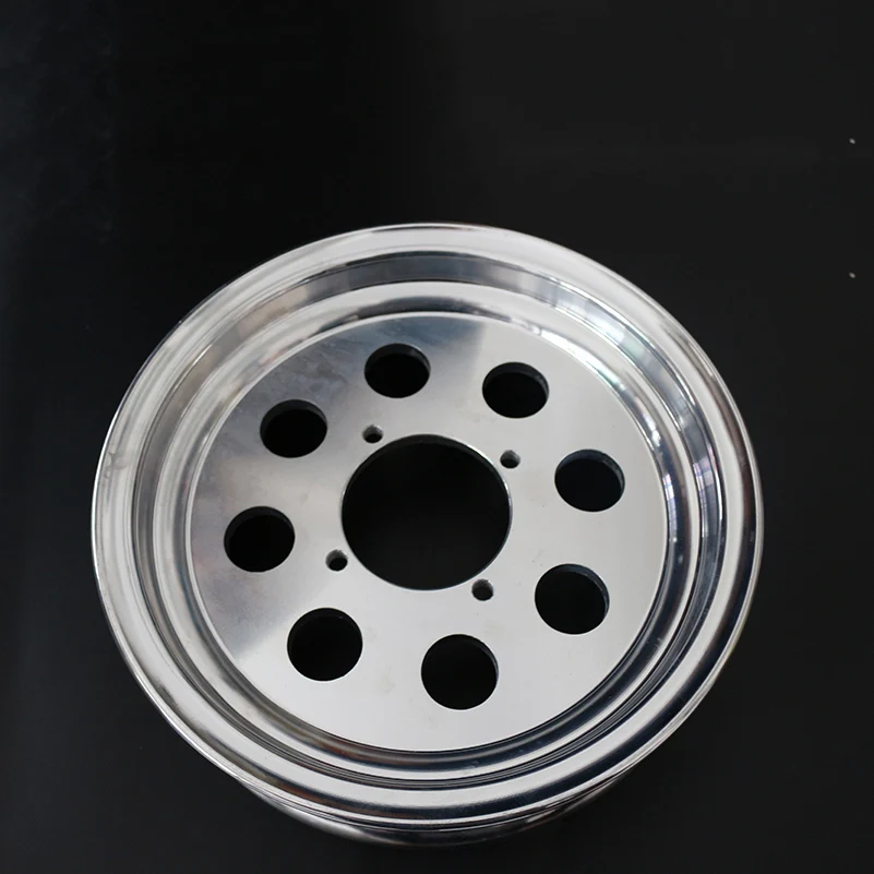 Circular rear wheel auxiliary electric aluminum alloy pneumatic tire hub 3.50-10 for scooter tricycle