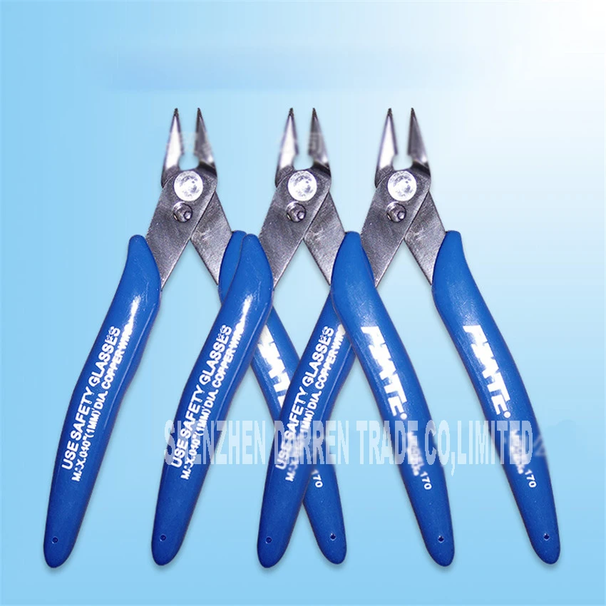 170 clamp pliers Electronics Diagonal Cutters Side Wire Cutter PVC Handle high carbon steel Clamp material Cut diameter 1.2MM