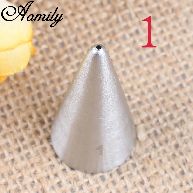 Aomily 1mm Draw Line Icing Piping Nozzles Thin Mouth Cake Cream Decorating Tips Set Stainless Steel Baking Cupcake Pastry Tools