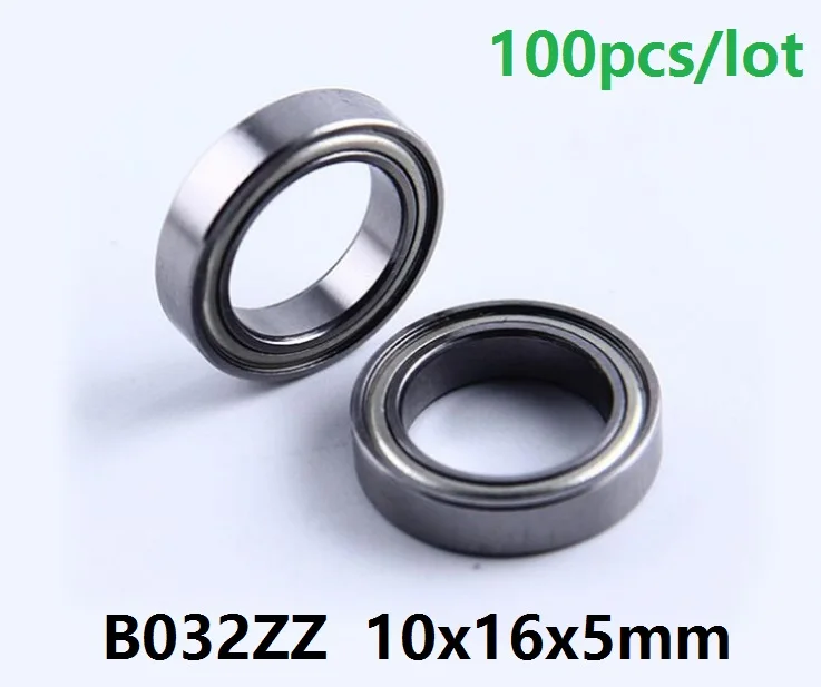 100pcs/lot B032ZZ B032 ZZ 10x16x5mm Deep Groove Ball Bearing 10*16*5mm