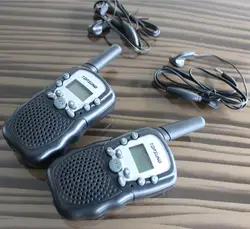 Walkie-talkie portable t388, paire radio 2 voies FRS/GMRS, émetteur-récepteur 22ch avec lampe de poche, nouveau