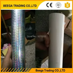 8cmx120m/Lot Grid Laser Silver Or Milk White Hot Stamping Foil Paper Laminator Laminating Transfere on Elegance Printer