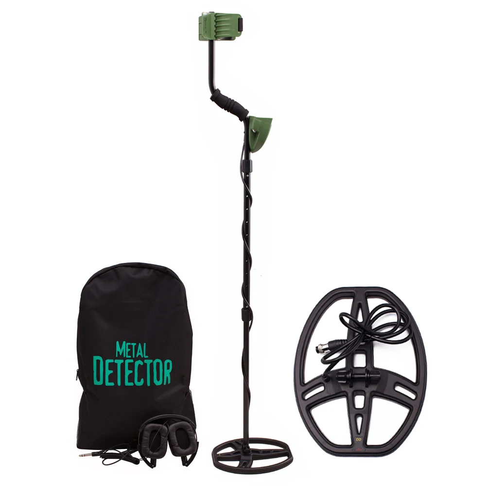 

High Sensitivity MD6350 Professional Metal Detector Underground Search with Waterproof Coil and Headphone Pinpointer Hunter Gold