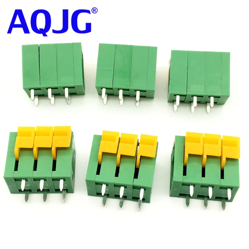 100PCS 5.08mm Pitch Spring Terminal Connector 2/3/4/5/10-20P KF142V Straight Pin PCB Mounted Screw Free RoHS AQJG