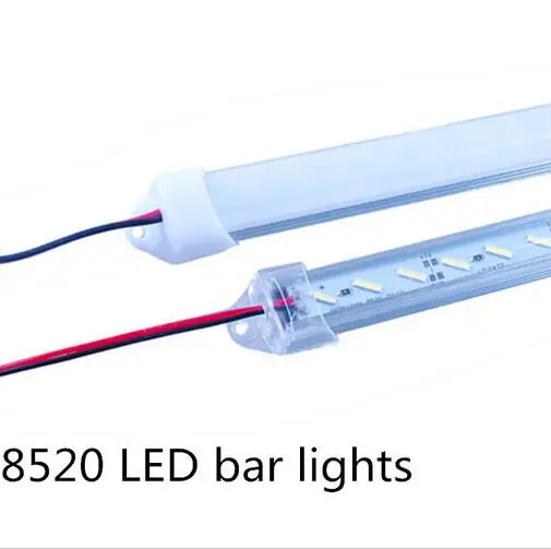 U shell Profile 8520 LED rigid Strip 30cm 36leds led strip bar for cabinet closet kitchen with cover double chip supper bright