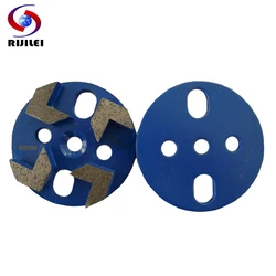 RIJILEI 12 Teile/satz 80mm Magnetische Pfeil Segmente Diamant Schleifen Disk für Beton Boden 3 