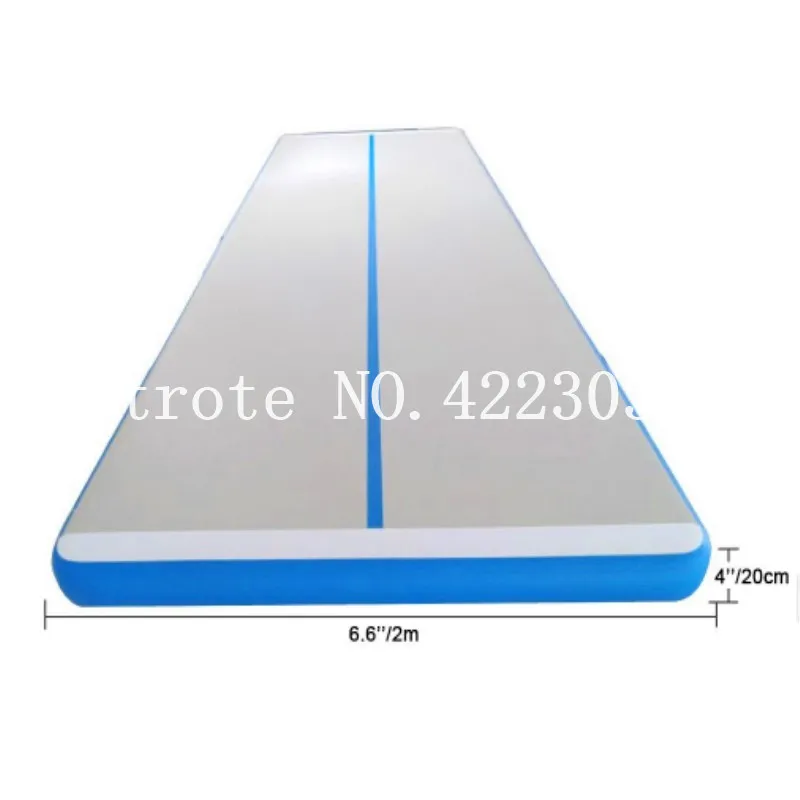 Piste d'Air Gonflable d'Extérieur de 6x2x0.2m, avec Pompe, pour bug astique, Livraison Gratuite