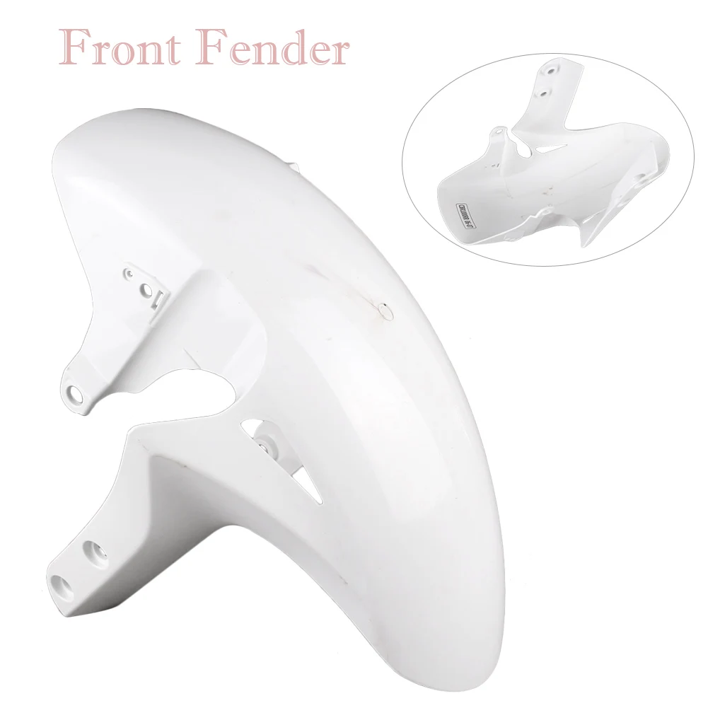 Unpainted White Front Wheel Fender Mudguard Splash Extension Extender Fairing Cover For Honda CBR 1000RR / CBR1000RR 2006 2007