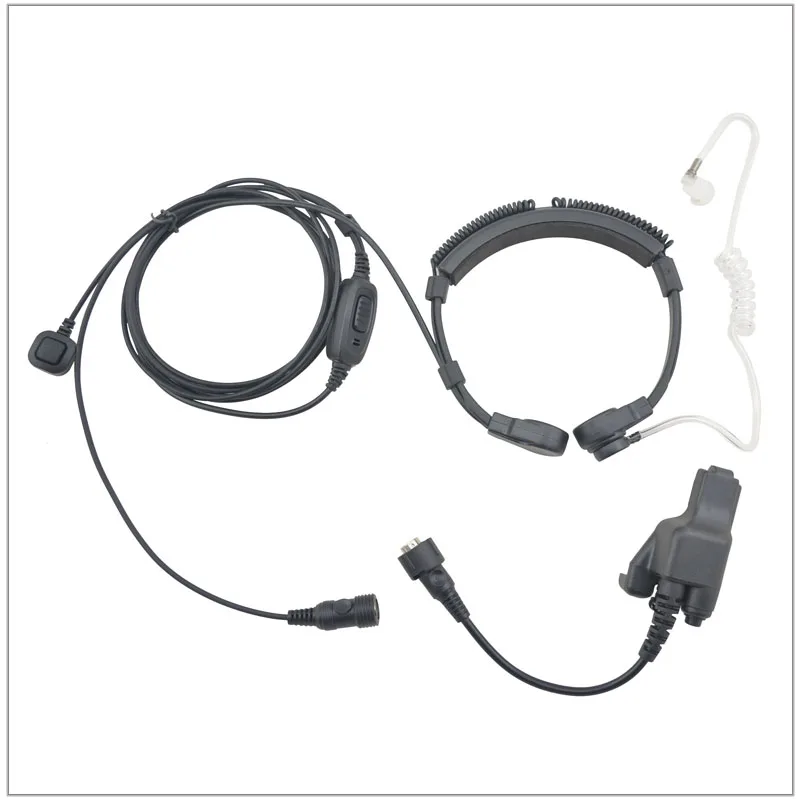 

Medium-duty Throat Mic with PTT & Finger PTT (Double PTT) for Motorola HT1000 XTS3000 MTS2000 MTX8000 GP1200 MT838