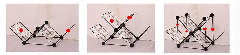 Creative combination of tree iron art children. Grid bookshelf. Book arrangement and floor type collection rack..086