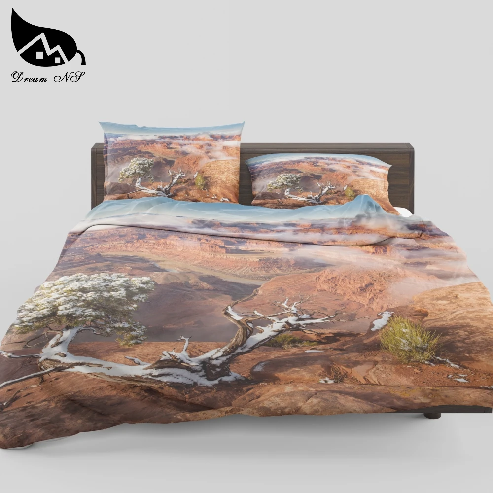 Dream NS Bedding Set Fashion Landscape Pattern Professional Custom HD Picture Bedding Set Household Bedding Textile Set