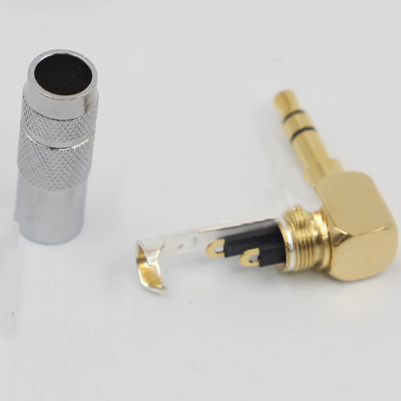 2 قطعة 3.5 مللي متر جاك ذكر إلى أنثى L شكل 90 درجة الزاوية اليمنى محول الصوت ميكروفون جاك قابس ستيريو موصل