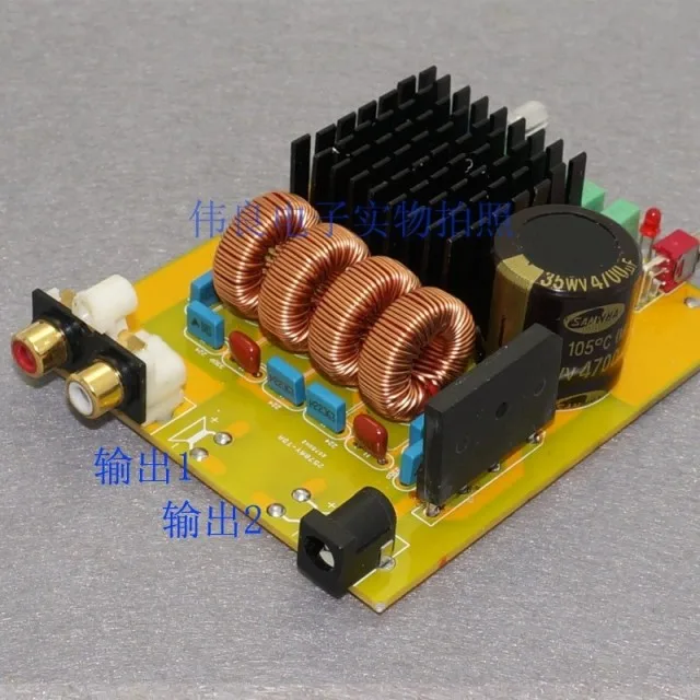 มาตรฐานสก์ท็อปขยายอำนาจTDA7498Eดิจิตอลเครื่องขยายเสียง(160Wx2)สีแดงแหวนเหนี่ยวนำ