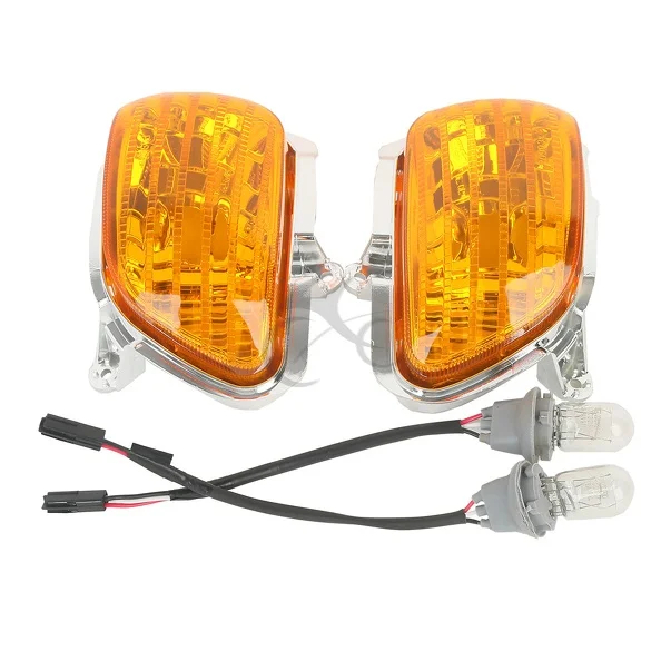 Front Side Turn Signal Lights For Honda Goldwing GL1800 2001-2017 F6B 2013-2015