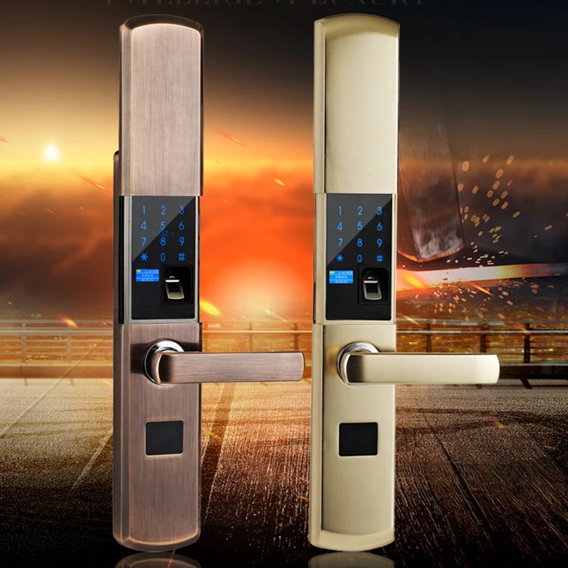 Security Smart Fingerprint Lock Digital Electronic Door Lock For Home Anti-theft Intelligent Lock Password RFID Card