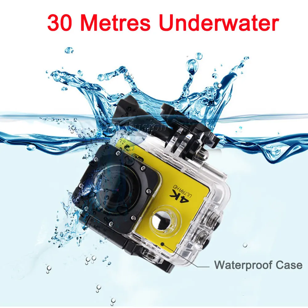 4K HD 1080P Wifi Mini Action Camera 30M Waterproof 2.0' Screen Portable Micro Camcorder Video DVR Outdoor Sports Helmet Cam