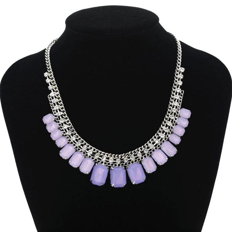 Necklaces Jewelry big crystal rhinestone necklace fashion jewelry for women party 102 #N070