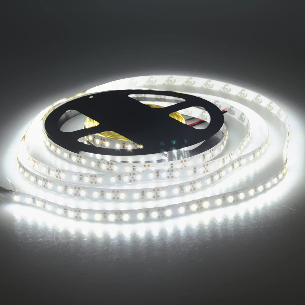 AmmToo-tira de luces Led Flexible, cinta luminosa de 5M, 10M, 15M, 20M, 25M, 30M, 60LEDs/M, SMD 5050, 3014, 3528, 5630, DC 12V