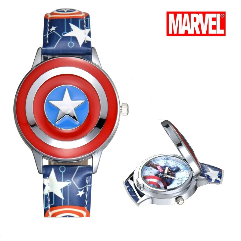 Cool Kids Watch Avenger Alliance Animation Cartoon Boys Children Students Captain\'s Watches Child