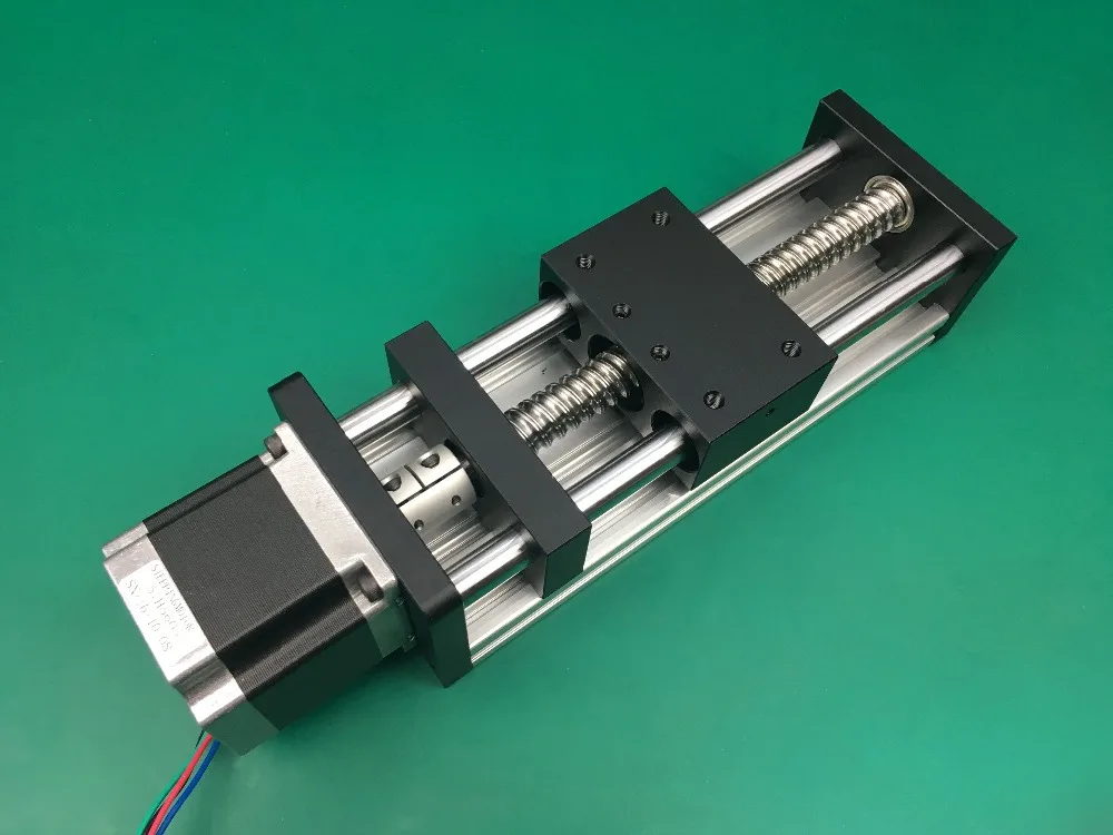 Best Price GGP 100MM Ball Screw 1204  Slide Rail Linear Guide Moving Table Slip-way+Nema17 motor  Stepper Motor