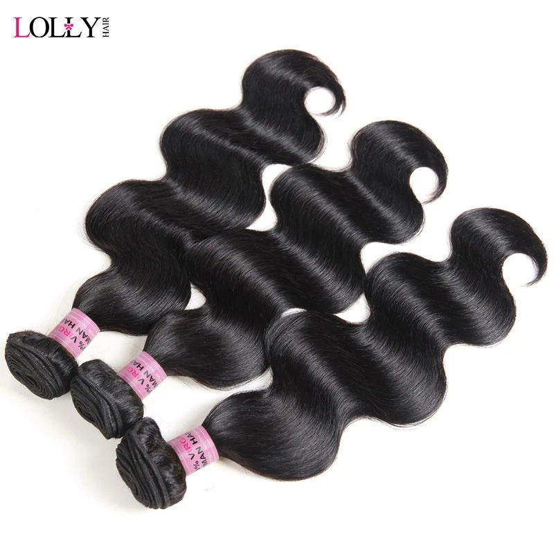 Lolly Body Wave Bundles Brazilian Hair Weave Bundles 1/3/4 PCS Human Hair Bundles Natural  8-30