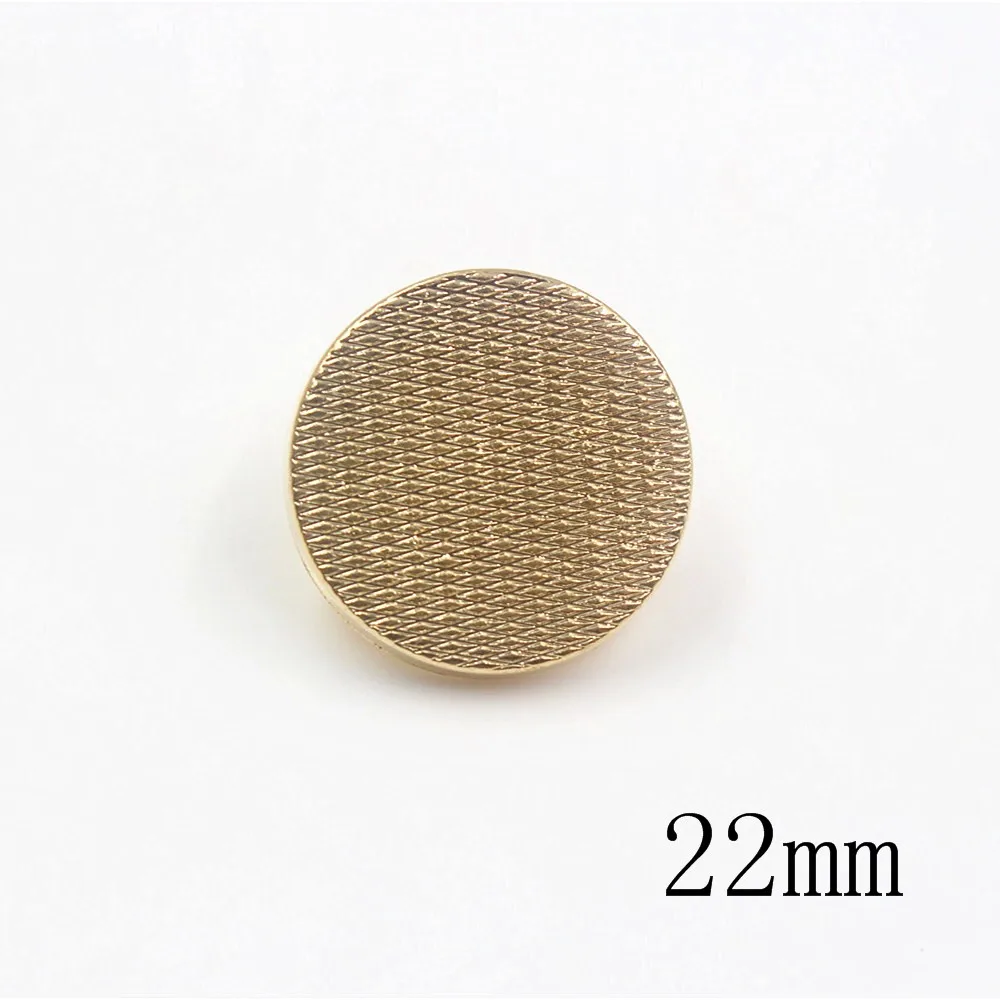 18mm 22mm 25mm 10pcs/lot metal buttons for clothes sweater coat decoration shirt gold buttons accessories DIY JS-0125